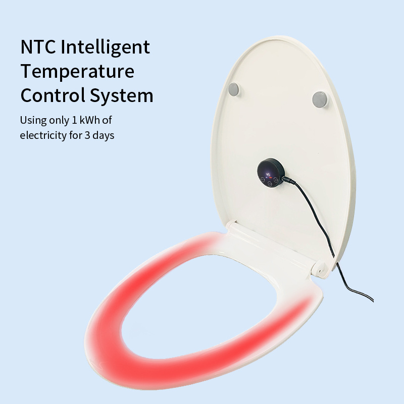 Safe low voltage heated toilet seats portable smart temperature control heated toilet seat cover