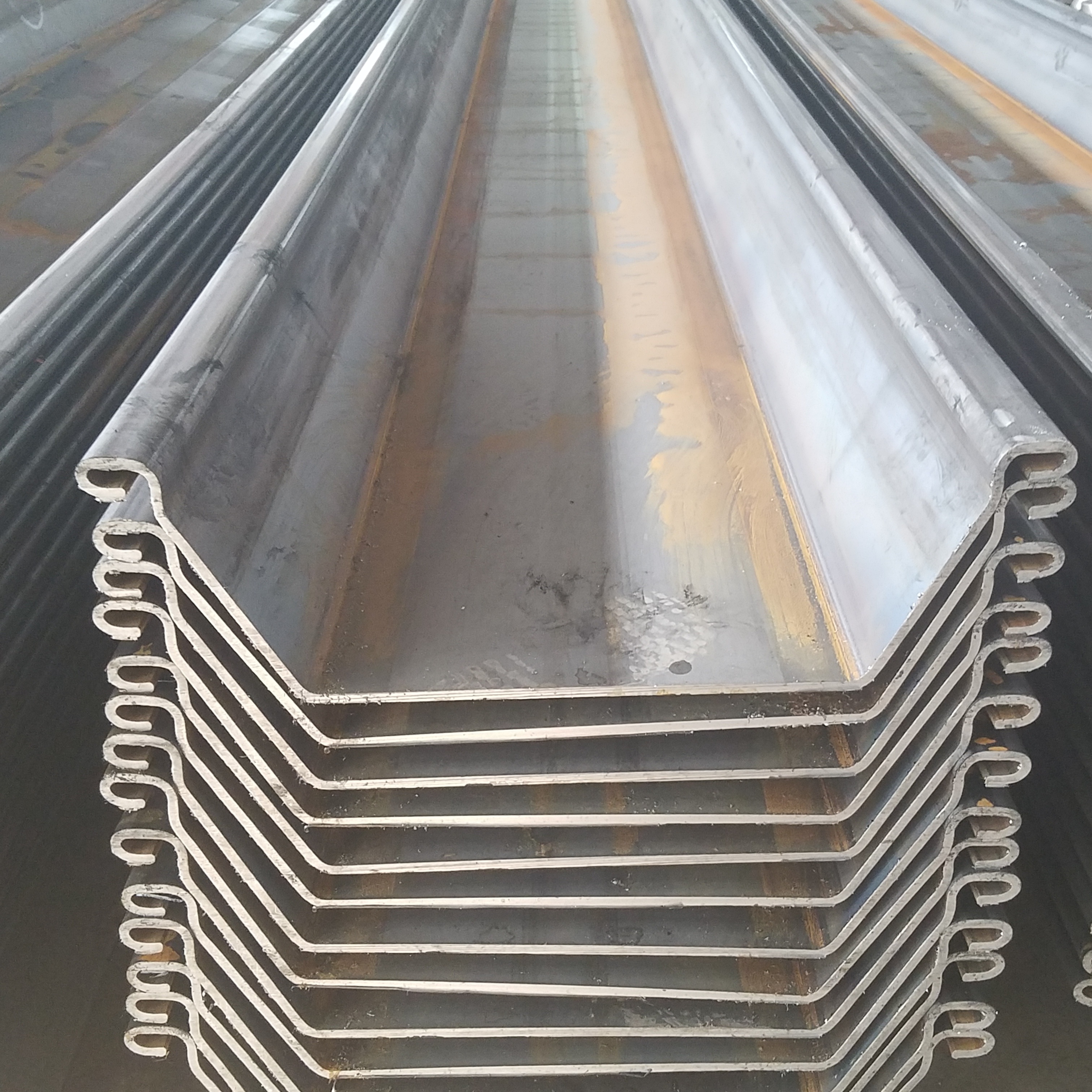 U type cold formed steel sheet pile in different shapes and profiles