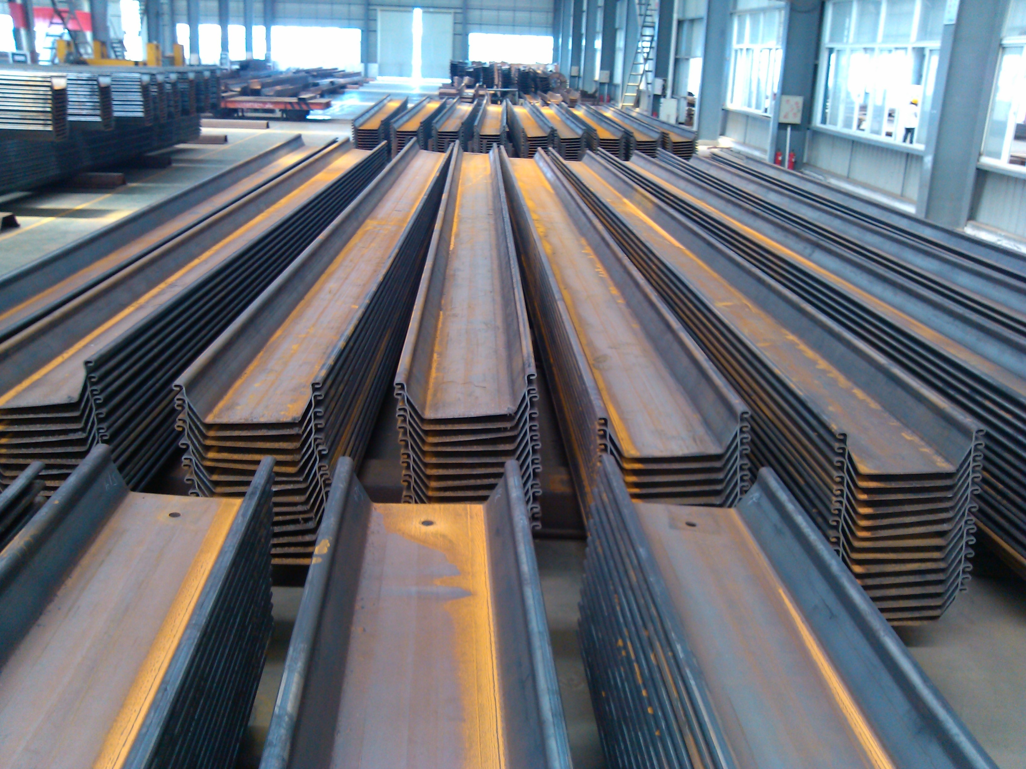 U type cold formed steel sheet pile in different shapes and profiles