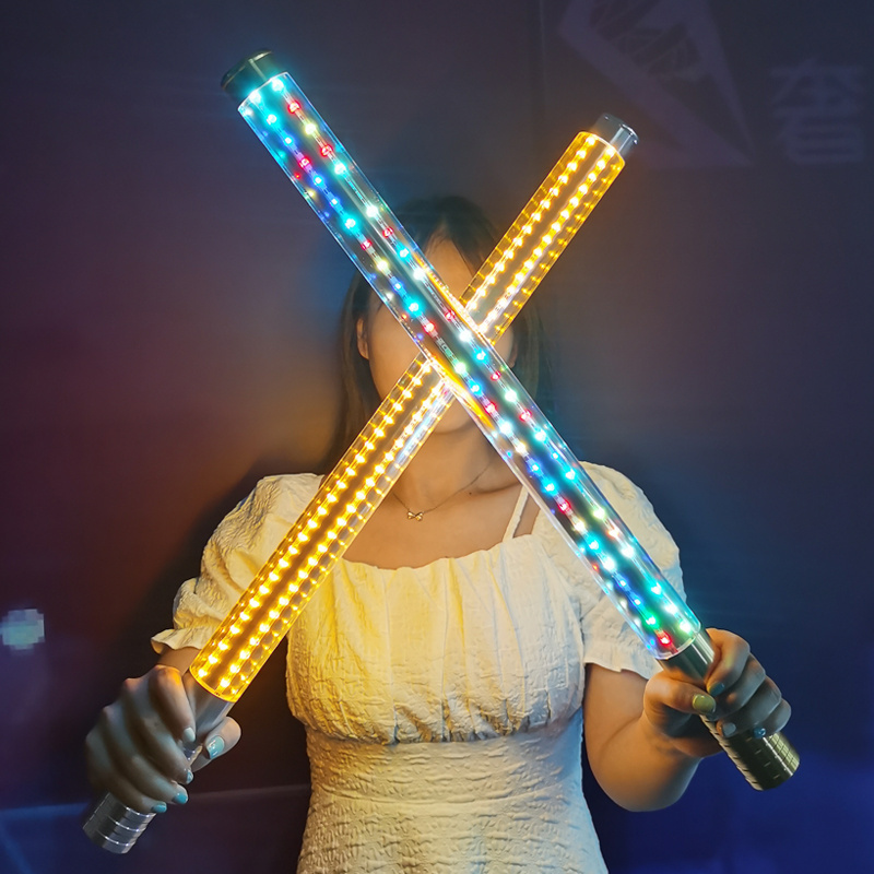 60cm 80cm Rechargeable Aluminum Alloy LED strobe baton Champagne bottle stick glorifier LED sparkler light for bar party