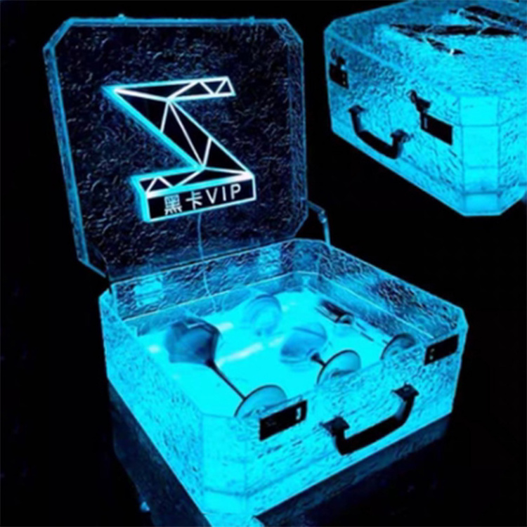 bottle gloriifier New Bar Nightclub LED Acrylic Rechargeable Design Message Board Bottle suitcase Presenter briefcase wine box