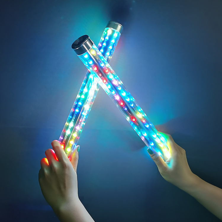 Aluminum Alloy Rechargeable Bottle Service LED Strobe Baton flash LED Sparkler light