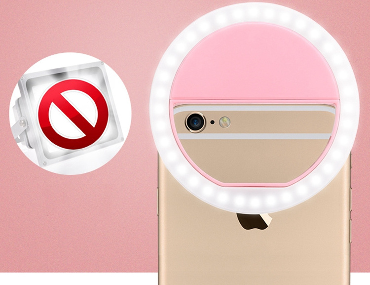 portable phone camera ring selfie light for private label