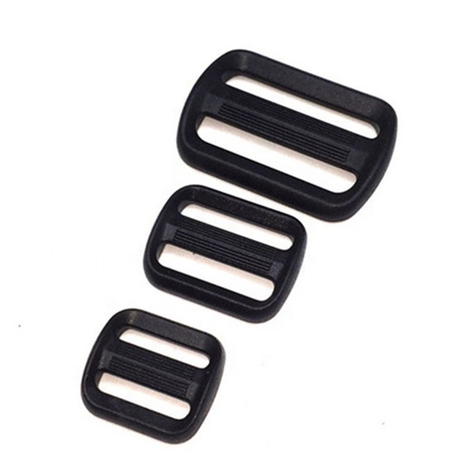 High Quality Adjustable Durable Plastic Tri-glid Plastic Strap Webbing Adjuster Tri-glide Connect Buckle for Backpack School Bag