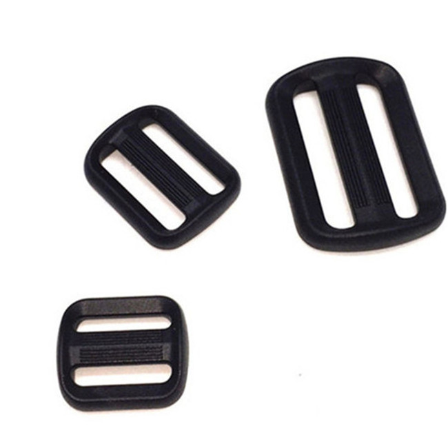 High Quality Adjustable Durable Plastic Tri-glid Plastic Strap Webbing Adjuster Tri-glide Connect Buckle for Backpack School Bag