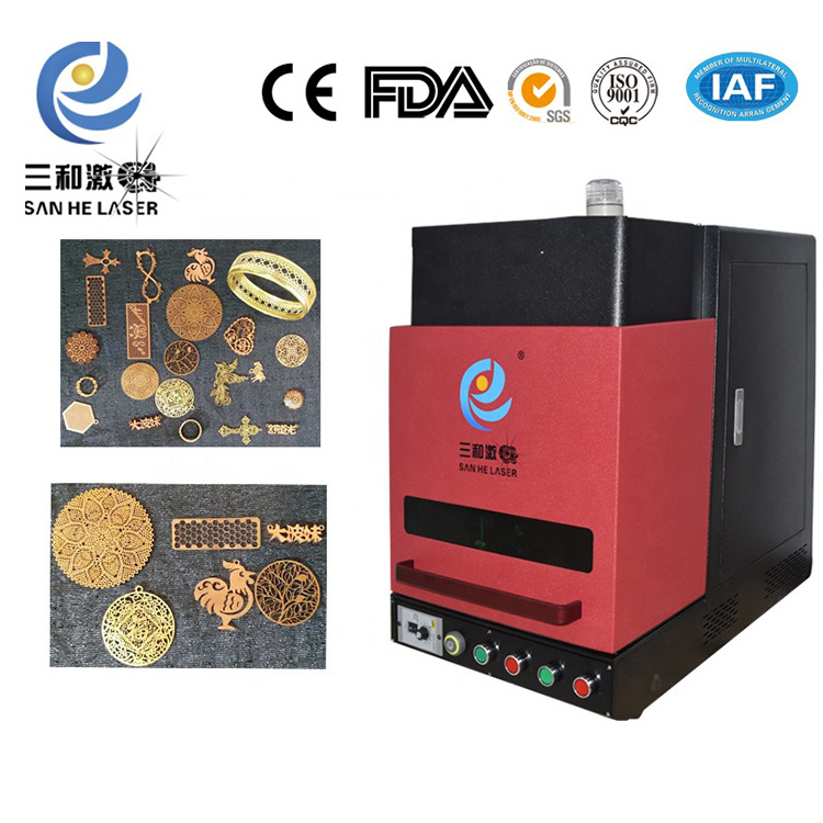 30w 60w 70w fiber mini diamond laser engraving machine for gold