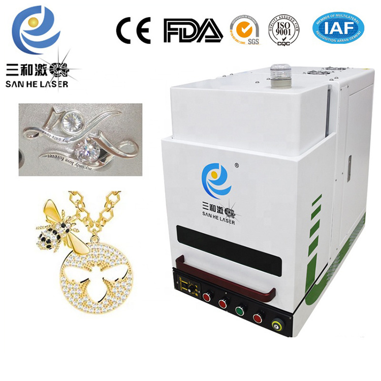 30w 60w 70w fiber mini diamond laser engraving machine for gold