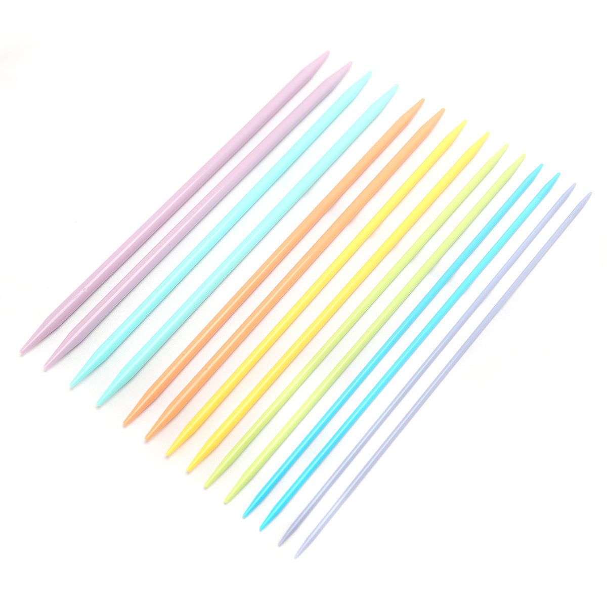 35 cm Length ABS Plastic Straight Double Pointed Sweater Knitting Needles