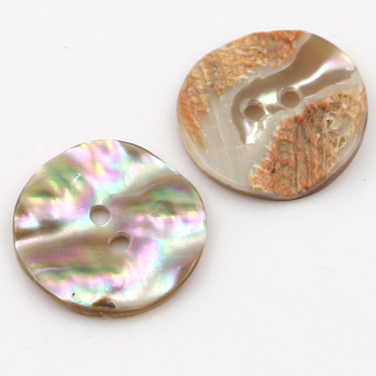 Wholesale 2 holes round  Abalone shell buttons Custom Manufacture for clothing