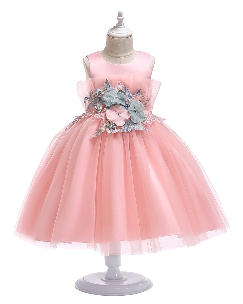 2018  8 years old children new style kids birthday party tutu flower girl dress