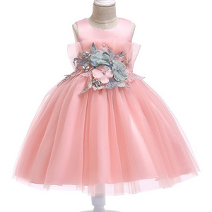 2018  8 years old children new style kids birthday party tutu flower girl dress