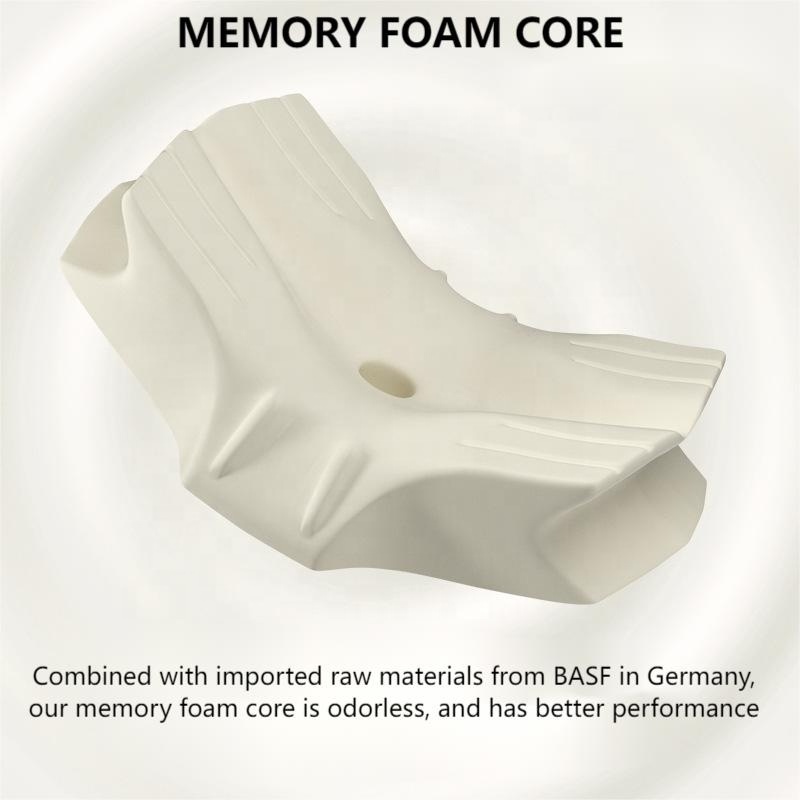 2024 Newly Hollow Design Orthopedic Contour Memory Foam  Cervical Pillow for Side Back Stomach Sleeping SH-P045