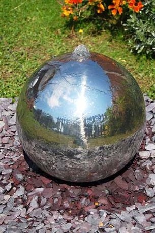 Outdoor Metal Stainless Steel Sphere Ball Water Fountain