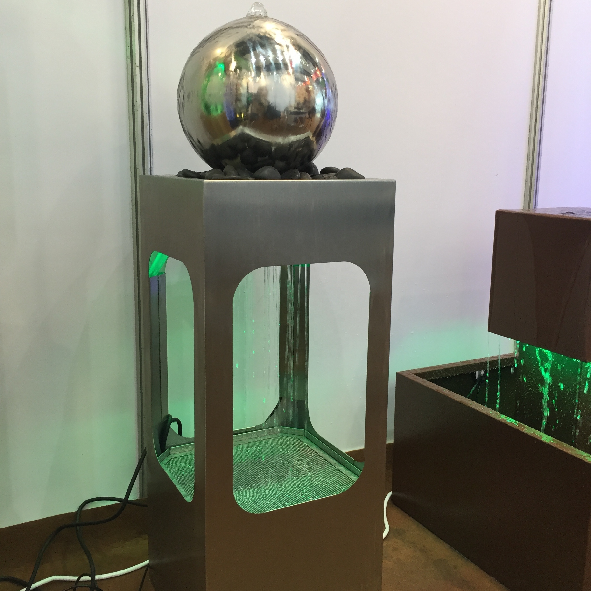 Outdoor Metal Stainless Steel Sphere Ball Water Fountain