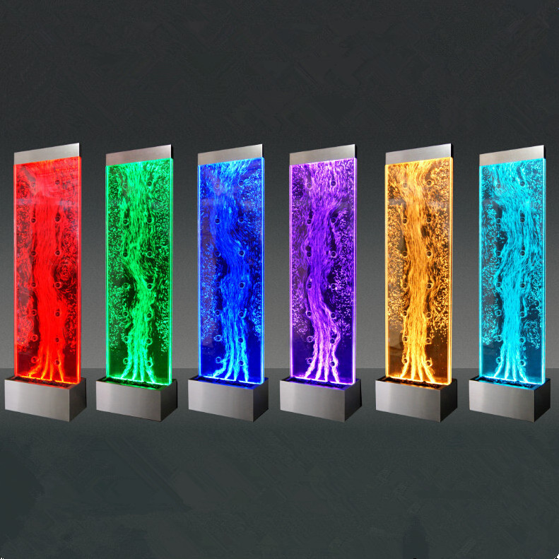 Screen&Room divider water bubble wall with RGB led light for hotel room wall light