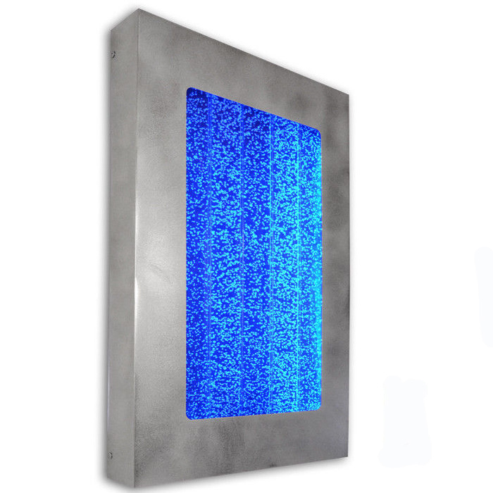 wall hanging mounted bubble water wall panel with changeable led light room divider