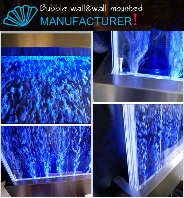 Dancing LED acrylic water bubble panel wall used for room divider with multi colors led light