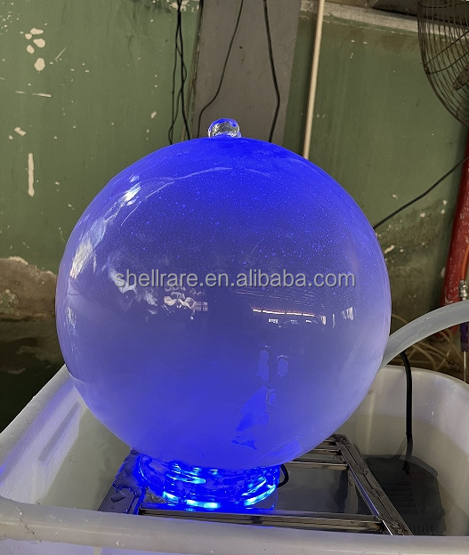 New Outdoor Glass Sphere acrylic Ball Water Fountain for garden RGB light ball water fountain