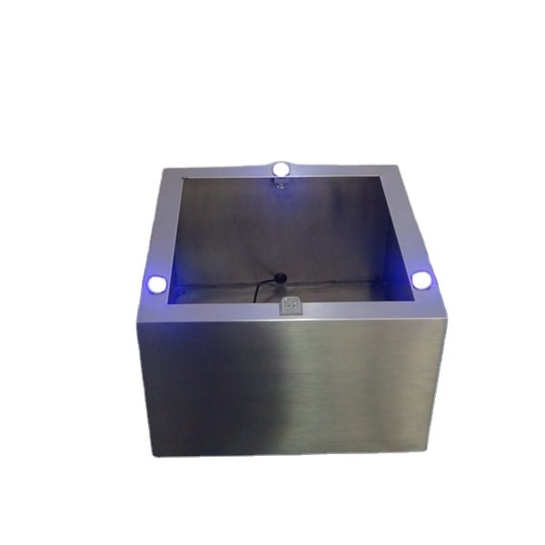 led square flower pot , stainless steel waterproof flower planter