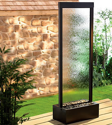 Exterior silver mirror with stainless steel indoor waterfalls for home artificial waterfall