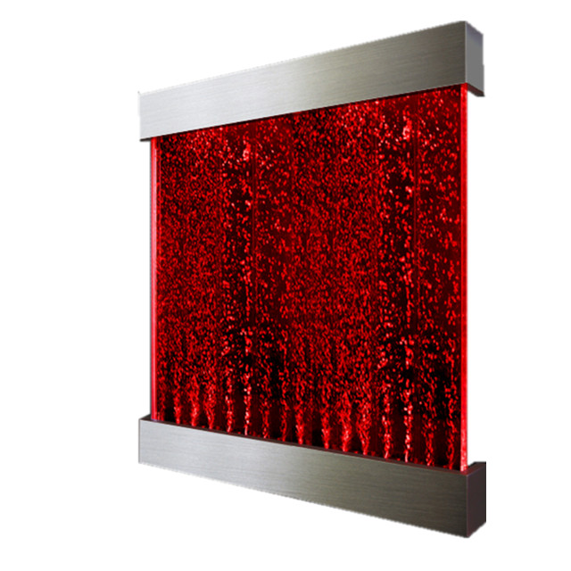 Dancing LED acrylic water bubble panel wall used for room divider with multi colors led light