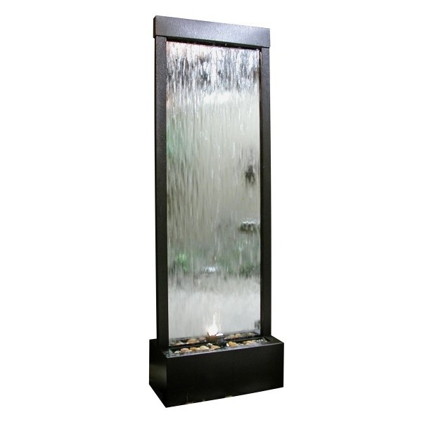 Exterior silver mirror with stainless steel indoor waterfalls for home artificial waterfall