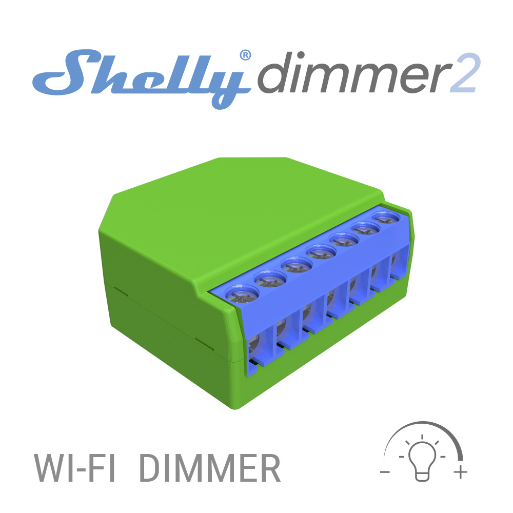 Shelly Dimmer 2 Automated System Switch Control Wifi 2.4 GHz Dimming With No Neutral Line Smart Relay Switch