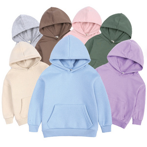 Professional Manufacture Casual Kids Hoodies Long Sleeves Blank Hoodies Sweatshirts