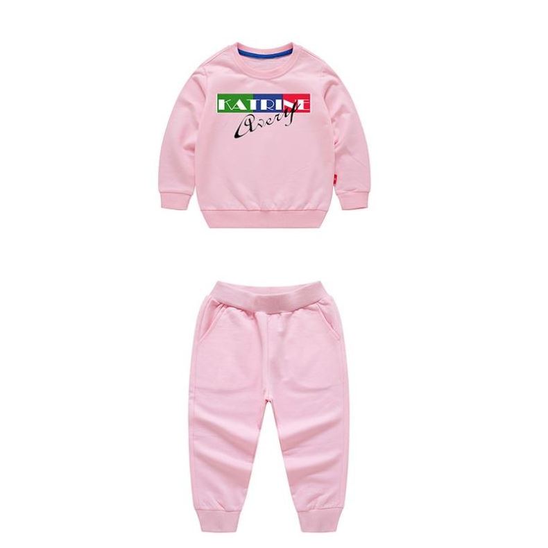 Wholesale Boys Girls Clothes Long Sleeve Set Children's cartoon print sports Set 2pic Customization Set Kids Sweat Suits