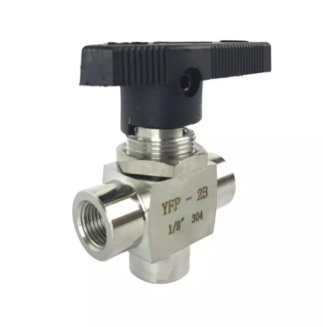 High pressure 4 inch three Tee stainless steel 3 way ball valve