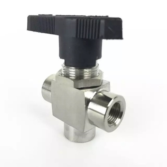 High pressure 4 inch three Tee stainless steel 3 way ball valve