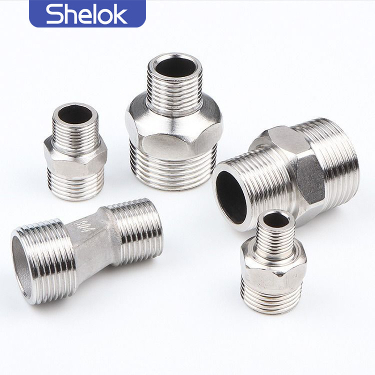 Shelok Wholesale Sanitary Stainless Steel Tee/Elbow/Flange/Nipple/Cross/Bushing 201 304 304L 316 316L Tube Pipe Fittings