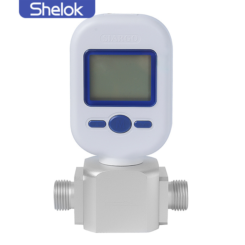 LCD display flow sensor controller Air mass natural gas flow meter mass portable air flow meter sensor