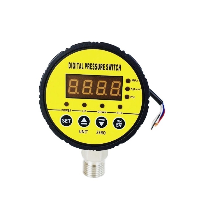 Shelok Digital hydraulic water oil pressure switch 24V 0-60MPa