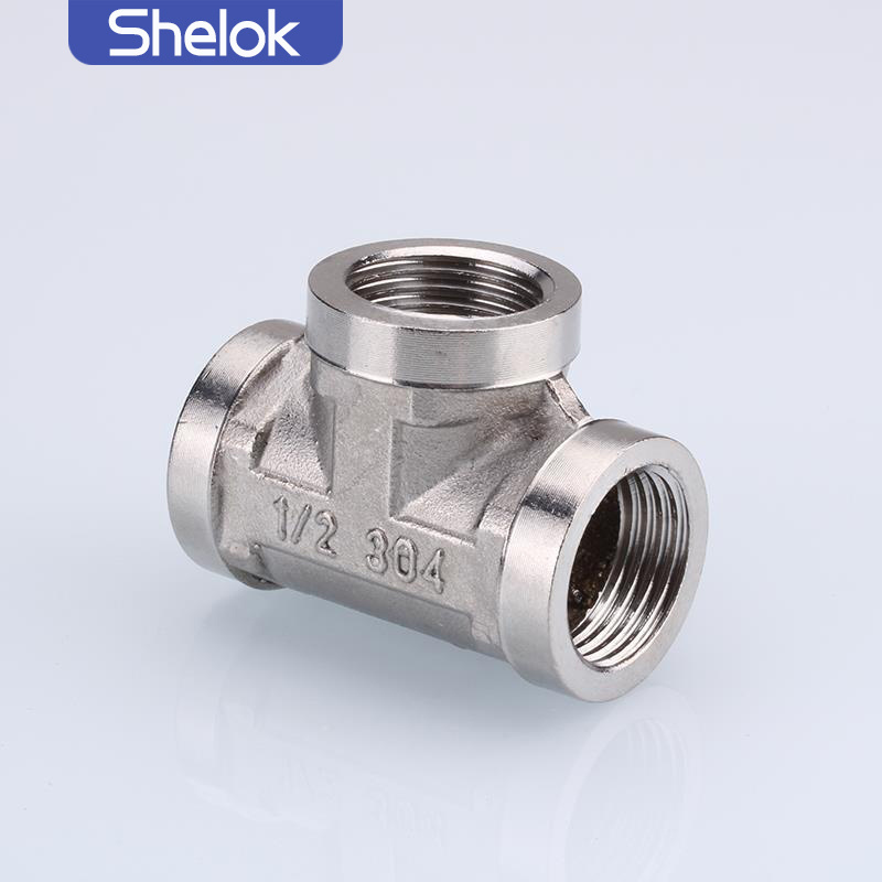 Shelok Wholesale Sanitary Stainless Steel Tee/Elbow/Flange/Nipple/Cross/Bushing 201 304 304L 316 316L Tube Pipe Fittings