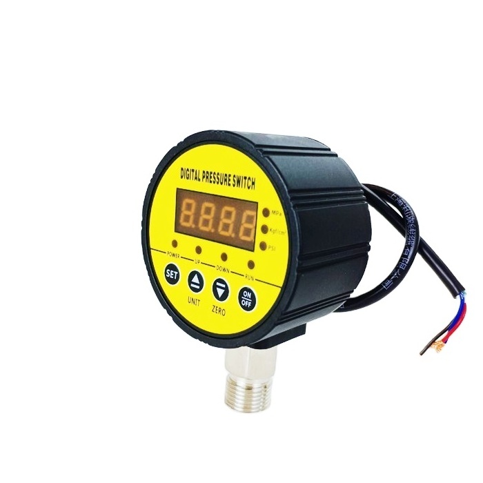 Shelok Digital hydraulic water oil pressure switch 24V 0-60MPa