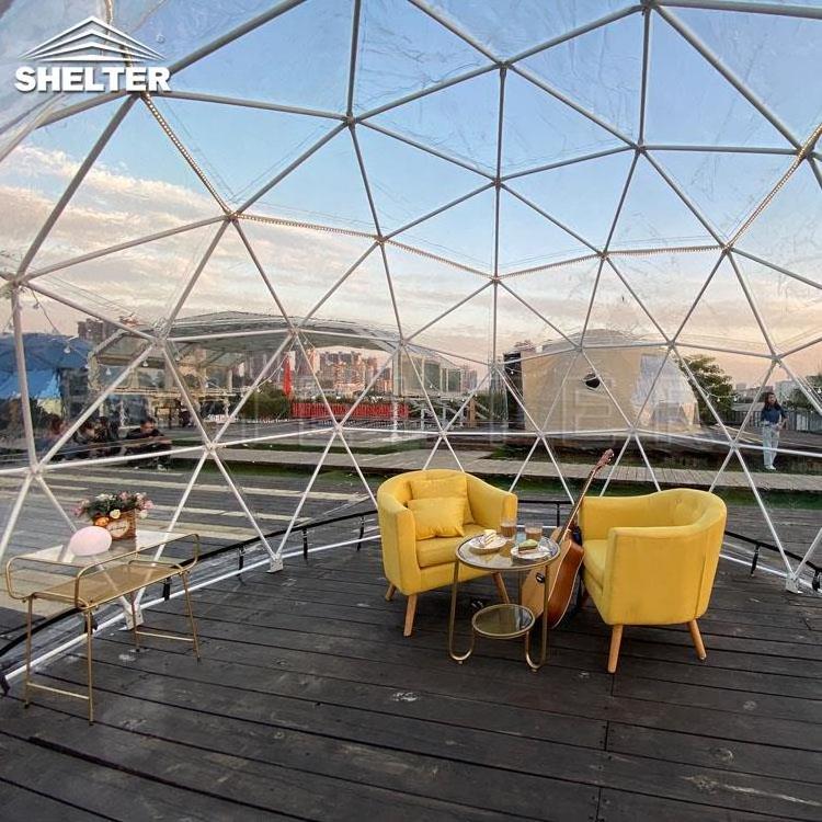 4m Clear Snow Dining Dome Outdoor Garden Dome Igloo for Restaurants