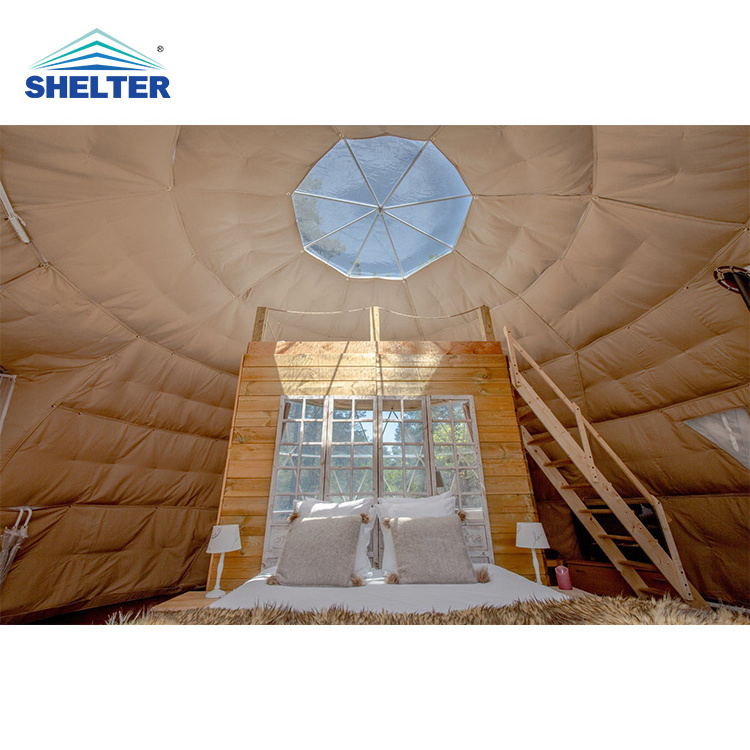 domos para glamping Outdoor Forest pvc prefab igloo Glamping Luxury Hotel Tent geodesic Camping Dome Houses for Sale