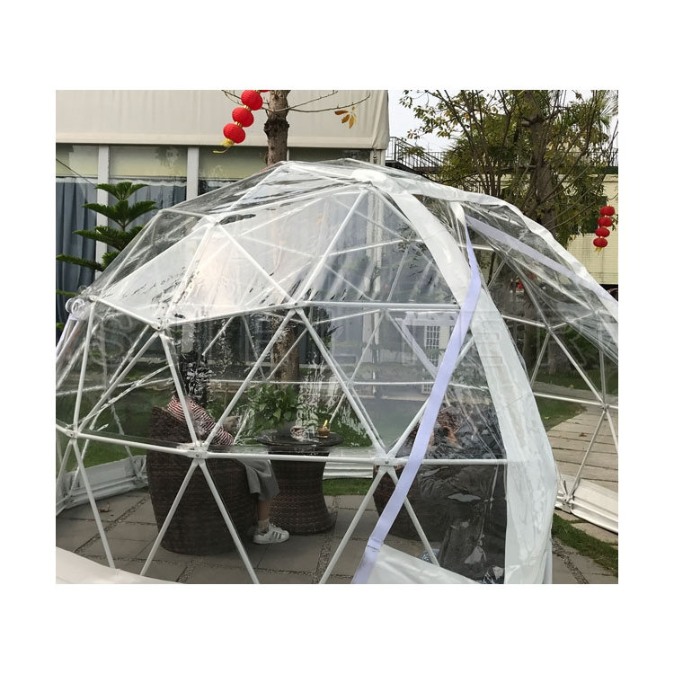 Clear Outdoor Igloo Dome Dining Tent for Restaurant Social Distancing