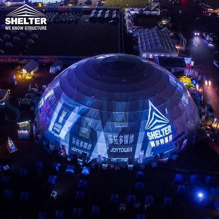 50m Diameter Huge Dome Tent for Outdoor Wedding Party Exhibition Event