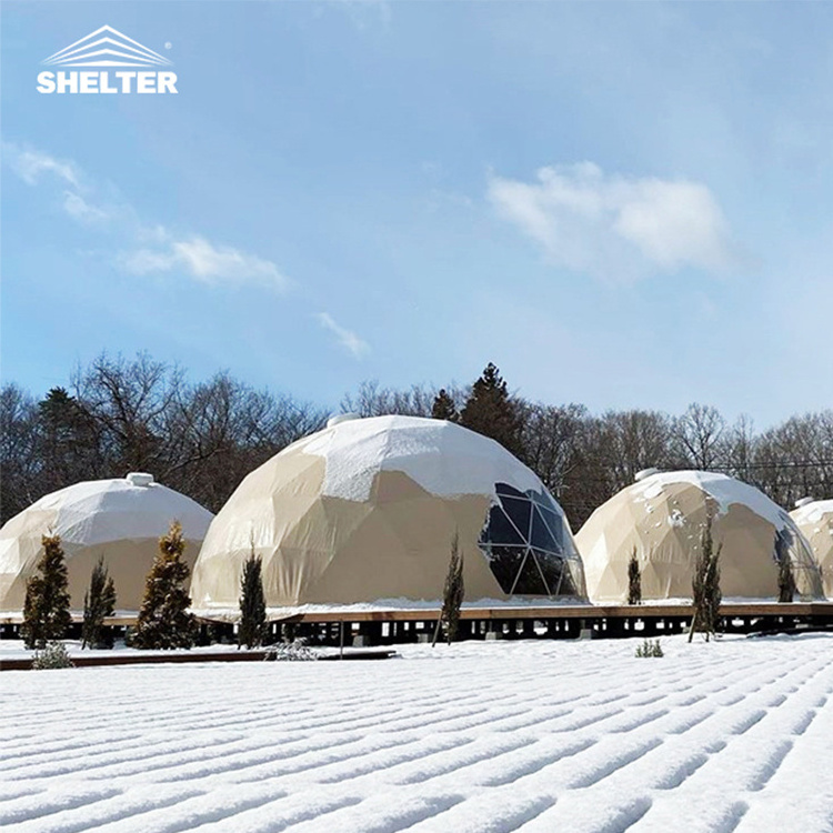 5m/6m/7m/8m Igloo Glamping Luxury Outdoor PVC Dome Hotel House Geodesic Domes Tent for Sale