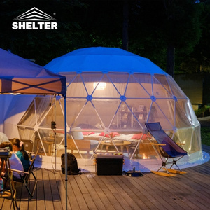 domos para glamping Outdoor Forest pvc prefab igloo Glamping Luxury Hotel Tent geodesic Camping Dome Houses for Sale