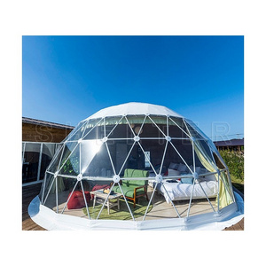 Factory luxury glamping dome hotel house prefabricated monolithic dome house geodesic dome modular home