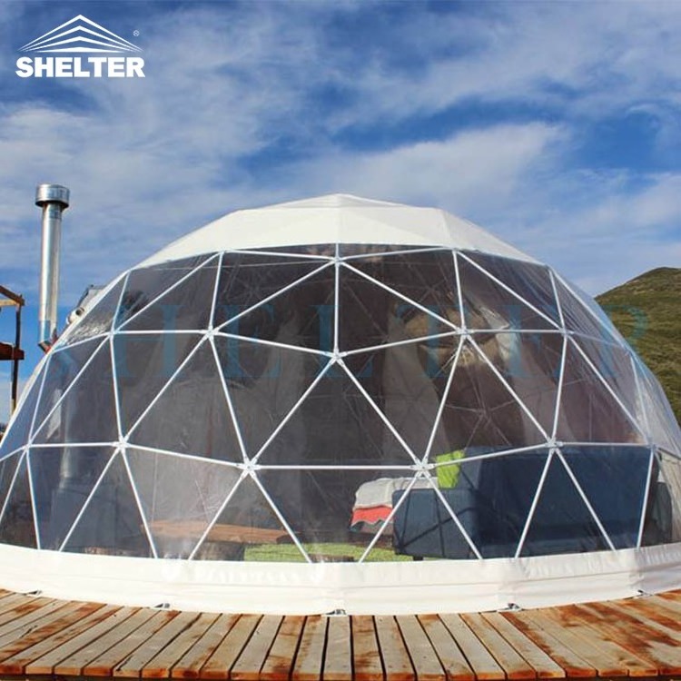 6m Geodesic Domes House hotel luxury pvc igloo Resort Glamping Dome Insulation House Tent