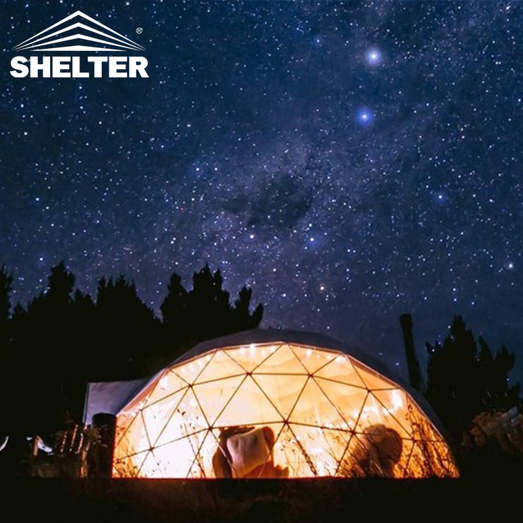 Outdoor Waterproof Pvc Igloo Geo Geodomes Luxury Resort Prefab Hotel House Camping Geodesic Dome Kit Glamping Tents For Sale