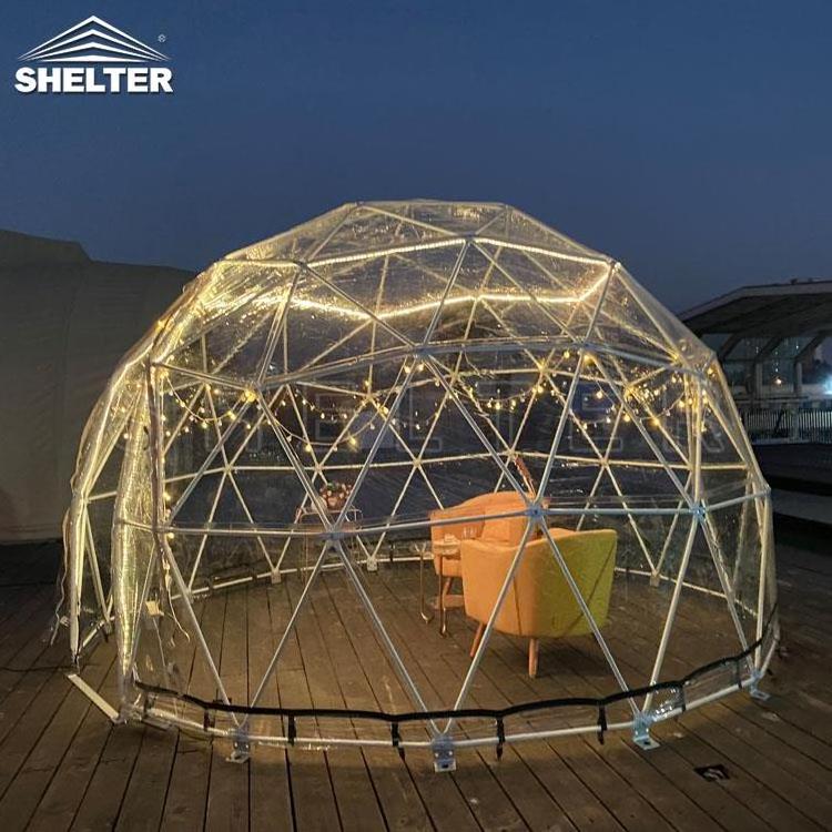 4m Clear Snow Dining Dome Outdoor Garden Dome Igloo for Restaurants