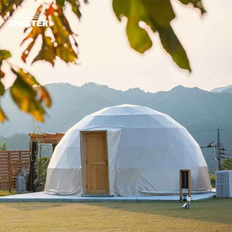 outdoor pvc Luxury Glamping Domo hotel House half Igloo Geodesic Resort Sphere globe Geo Dome tent Ball Tent for Sale