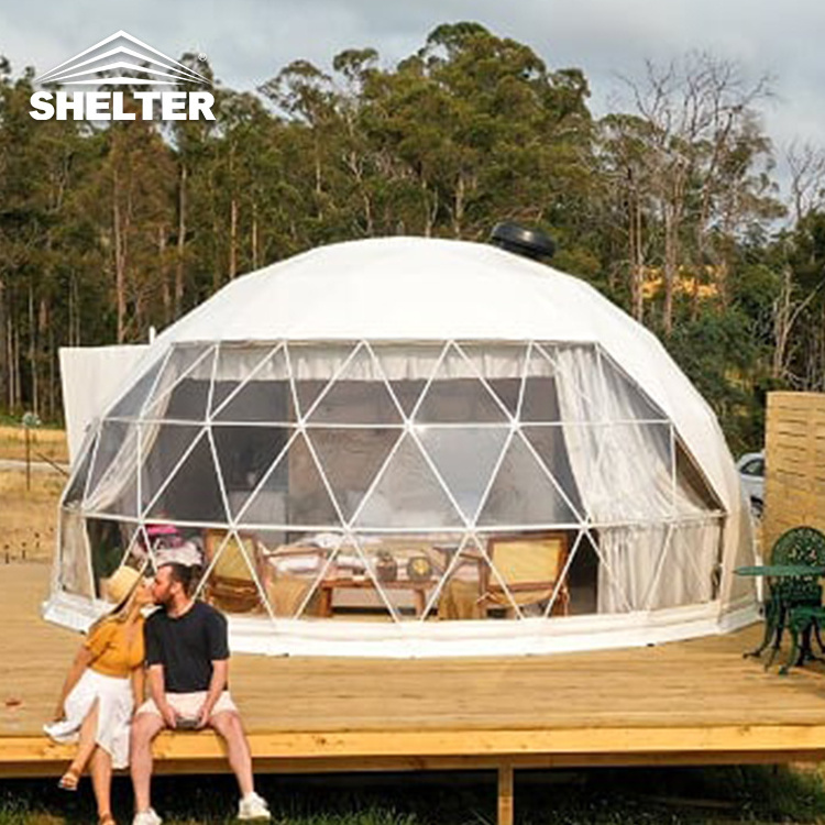 6m Geodesic Domes House hotel luxury pvc igloo Resort Glamping Dome Insulation House Tent