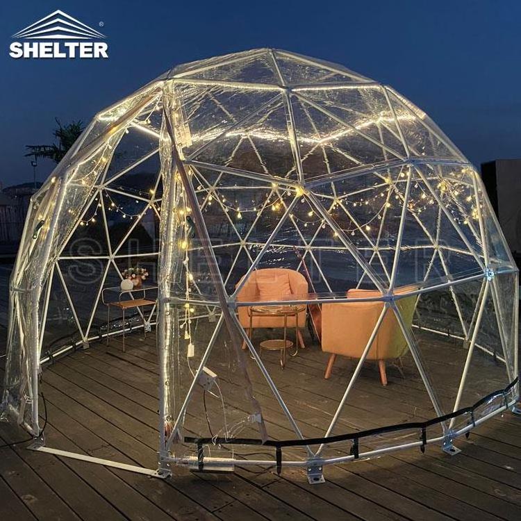 4m Clear Snow Dining Dome Outdoor Garden Dome Igloo for Restaurants