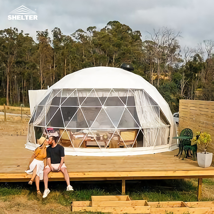 6m Geodesic Domes House hotel luxury pvc igloo Resort Glamping Dome Insulation House Tent